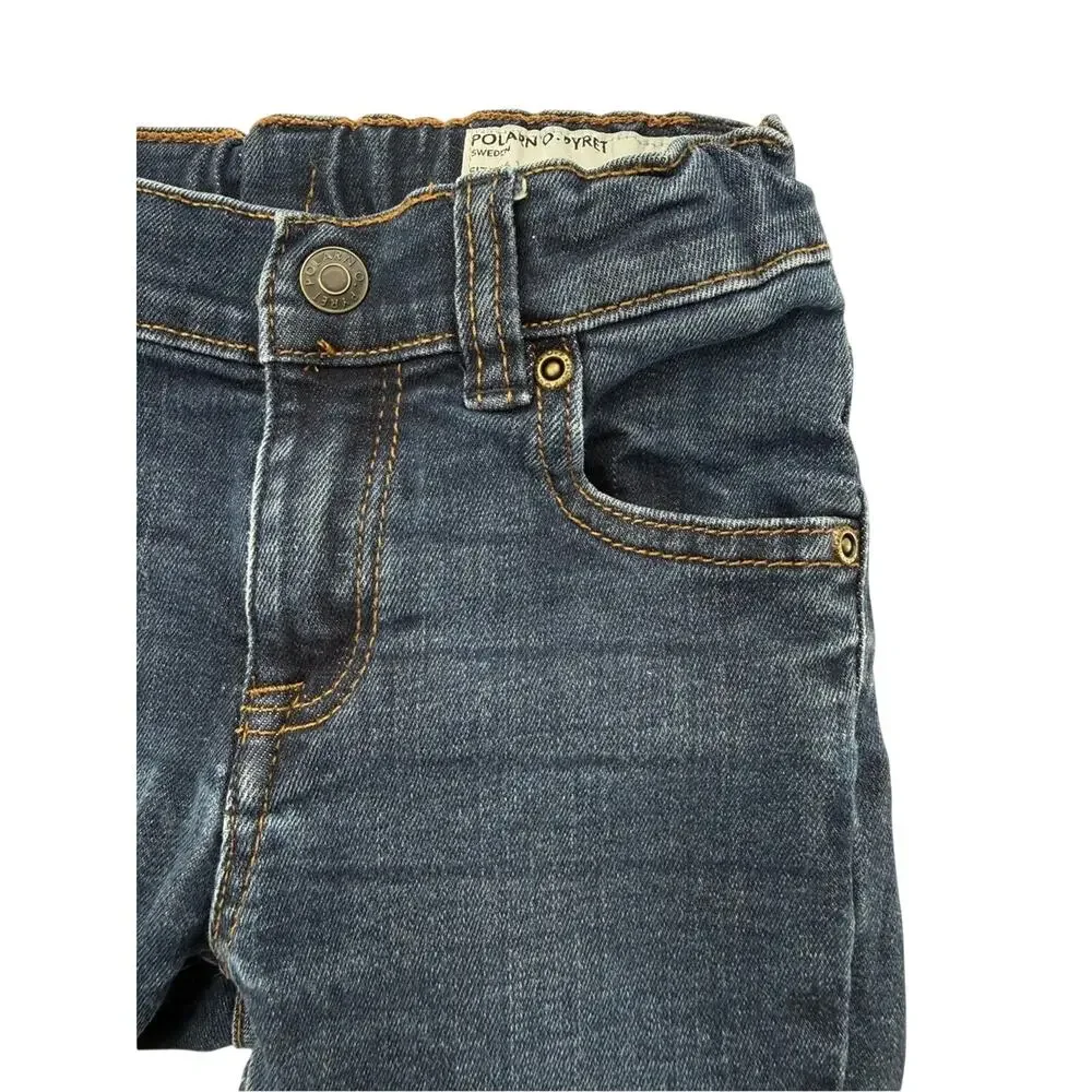 POLARN O. PYRET SWEDEN ROBIN DARK WASH JEANS TODDLER SIZE 1 - 1.5 YEARS